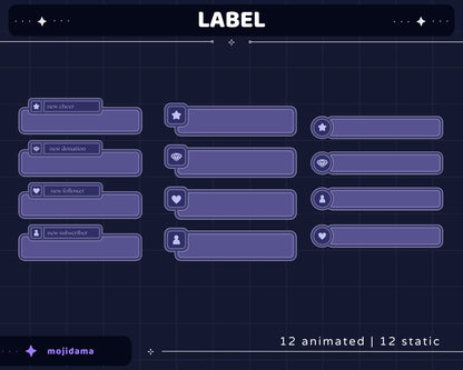 Galaxy Space Animation Stream Pack Dark Galaxy Star Animated Overlay Full Streaming Bundle Just Chatting Vtuber Friendly Emotes Panel Alerts