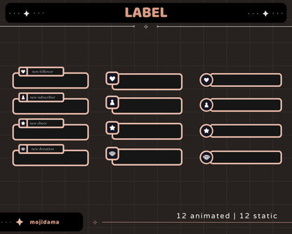 Black Space Animation Stream Pack Dark Aesthetic Star Animated Overlay Full Package Streaming Bundle Just Chatting Vtuber Friendly Emotes