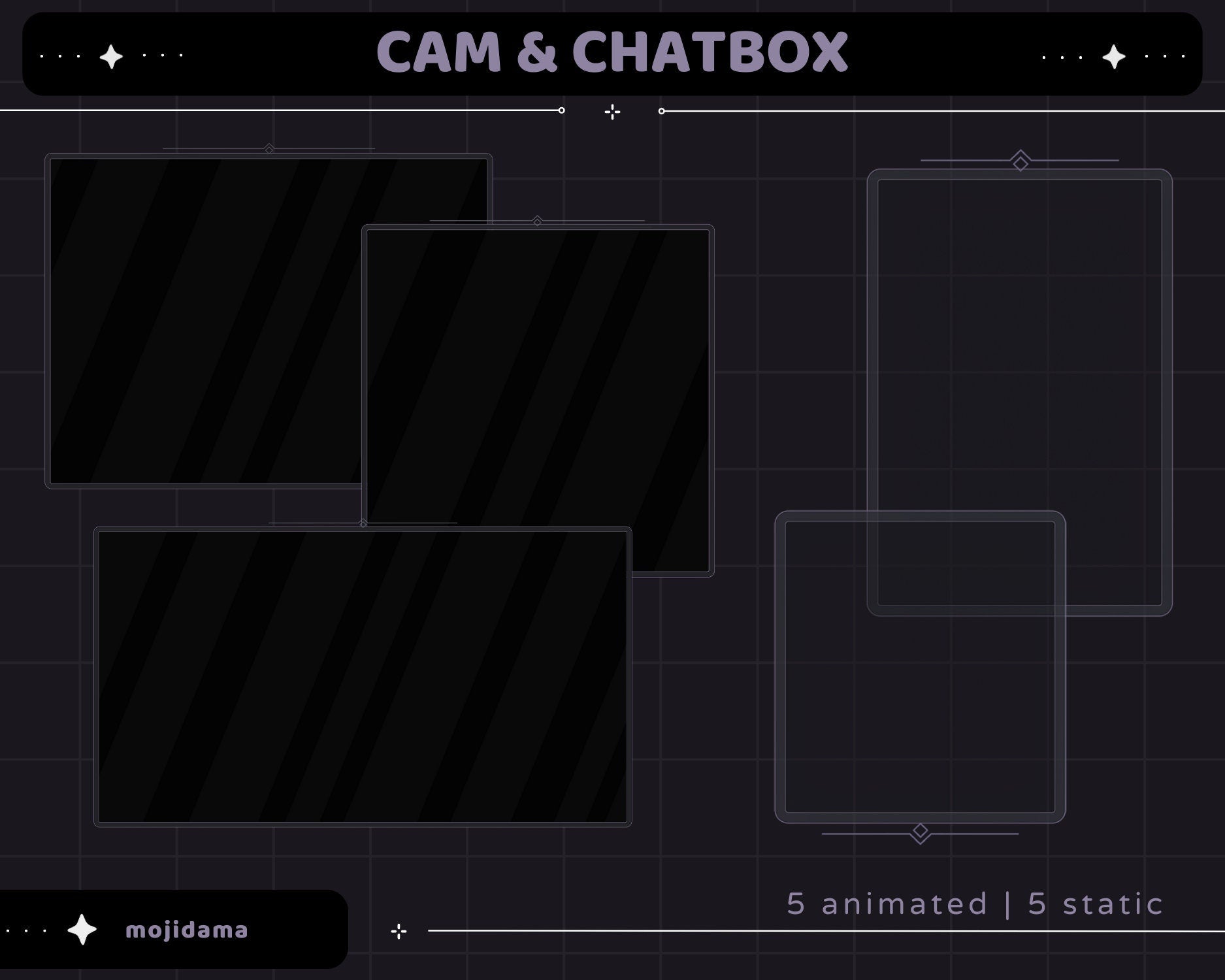 Skull Animation Stream Pack: Spooky Animated Overlay (Digital Download)