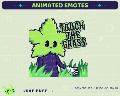 Leaf Emotes Animation Bundle: Funny Plant Twitch Stream Pack (GIF)