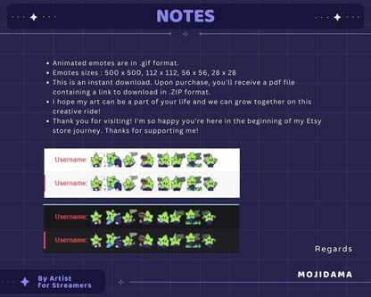 Leaf Emotes Animation Bundle: Funny Plant Twitch Stream Pack (GIF)