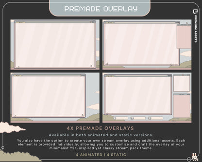 Bunny Twitch Animation Stream Overlay Animated Cute Rabbit Aesthetic Full Stream Package Lofi Stream Pack Kick Youtube Vtuber Just Chatting