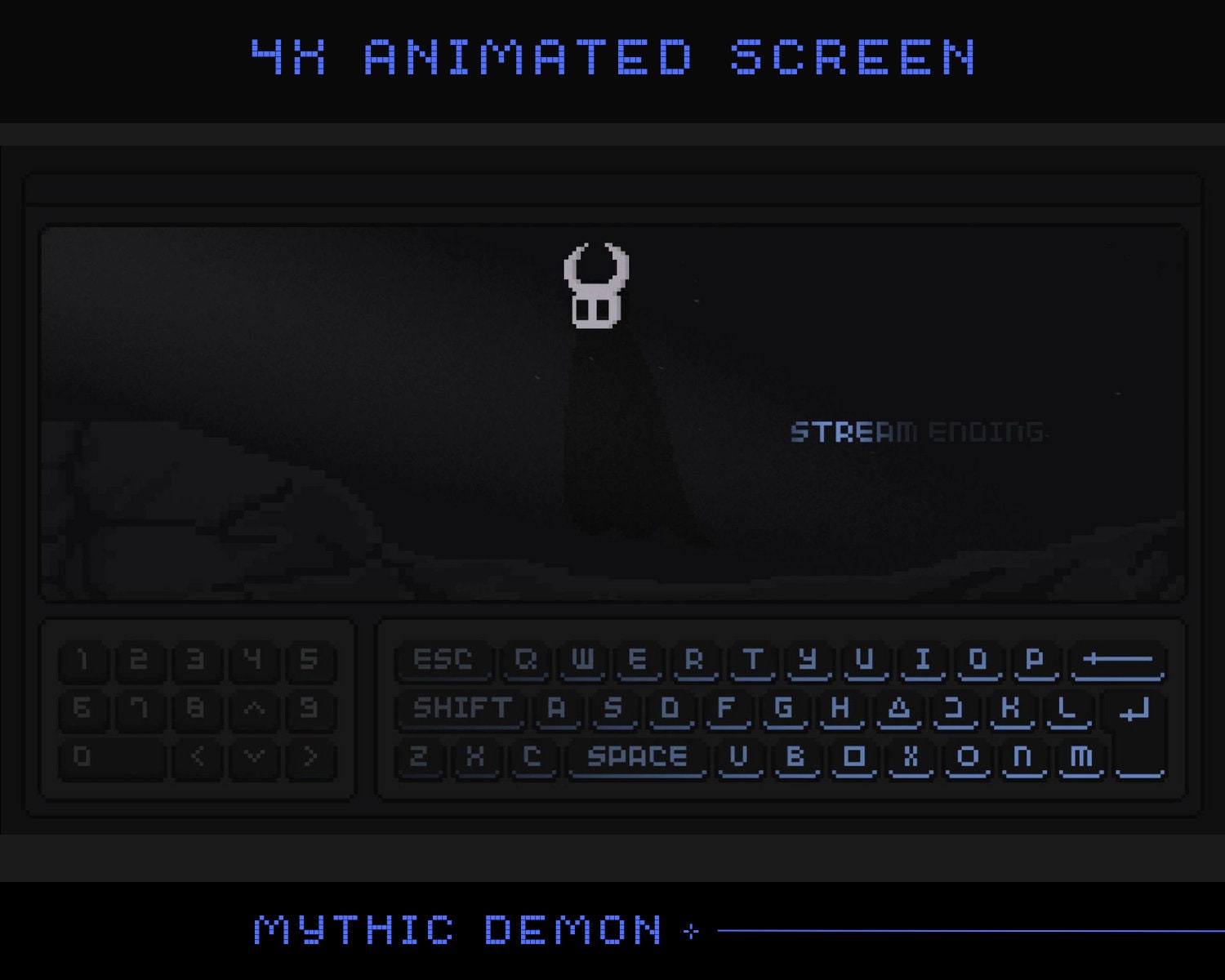 Ghost Twitch Screen Animation | Dark Halloween Demon Stream Screens Devil Animated Spooky Streaming Overlay Cute Retro Pixel Art Overlays