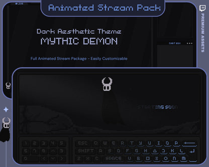 Halloween Stream Animation Overlay Animated Ghost Twitch Streaming Full Package Dark Aesthetic Lofi Streamer Pack Cozy Bundle Spooky Demon