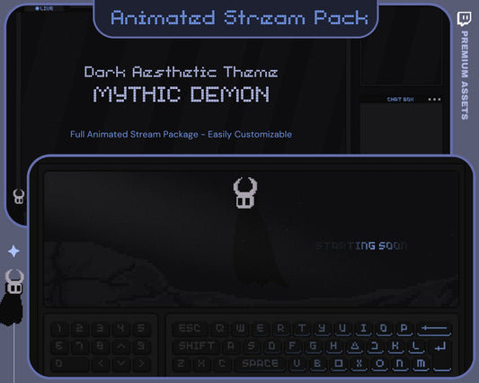 Halloween Stream Animation Overlay Animated Ghost Twitch Streaming Full Package Dark Aesthetic Lofi Streamer Pack Cozy Bundle Spooky Demon