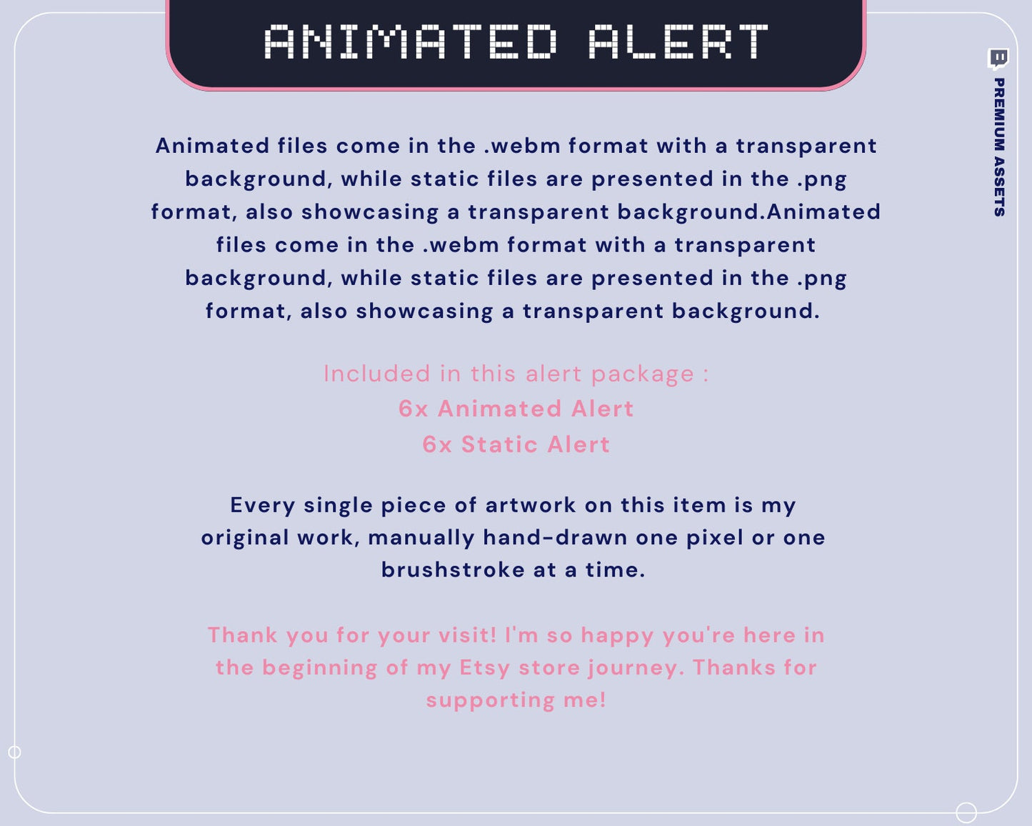 Bunny Rabbit Animated Twitch Stream Alerts: Y2K Style (Digital Download)