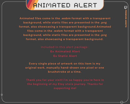 Y2K Space Stream Alerts: Animated Twitch Overlay (Digital Download)