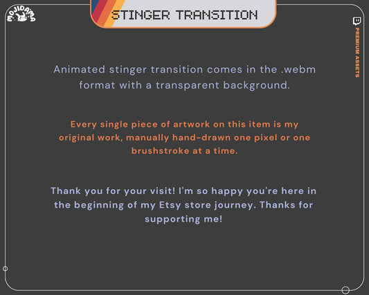 Galaxy Twitch Stinger Transition: Y2K Space Animation (Digital Download)