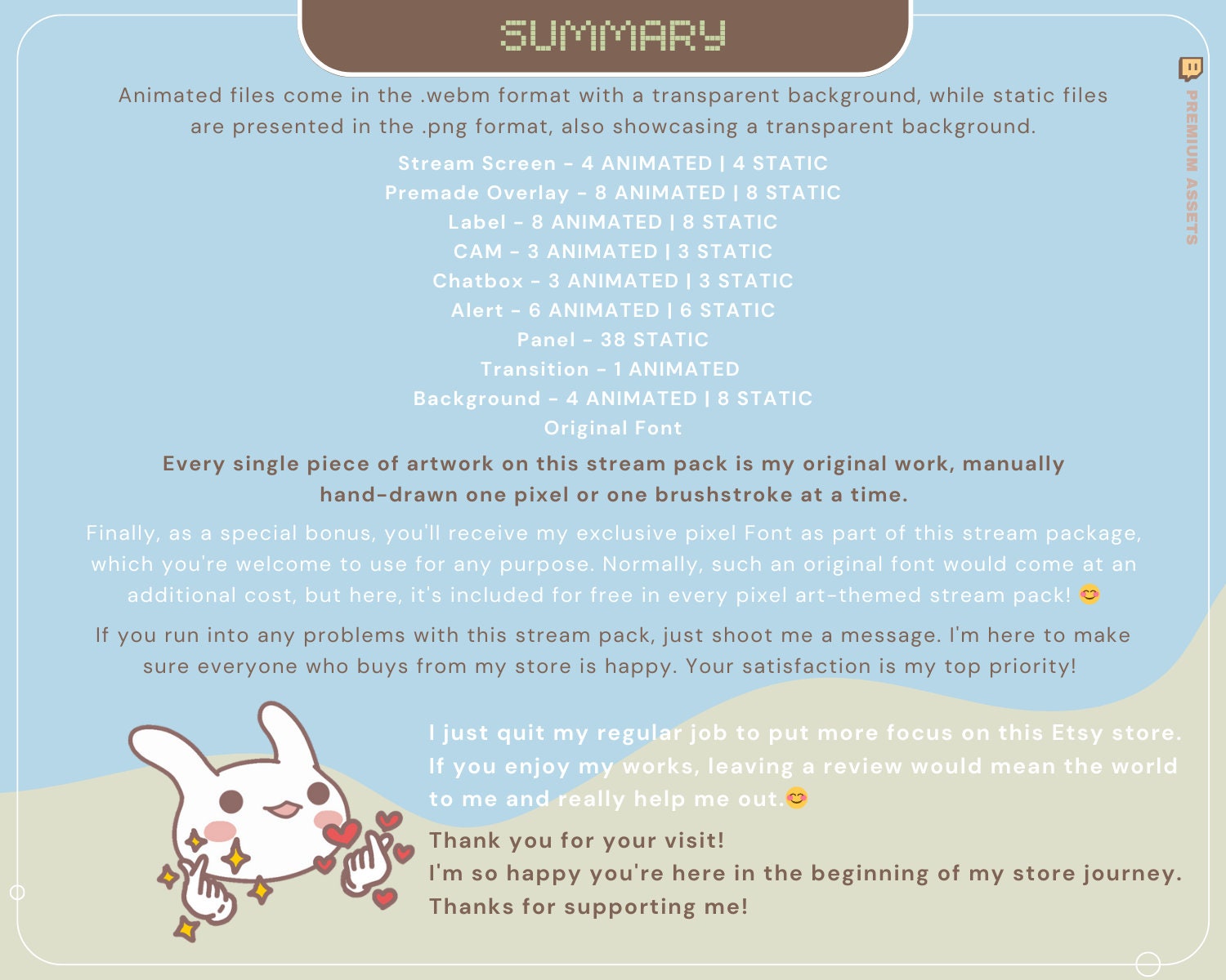 Animation Stream Pack Overlay Lofi Twitch Animated Full Streaming Package Farming Game Duck Cow Cat Cozy Aesthetic Vtubber Bundle Chatting