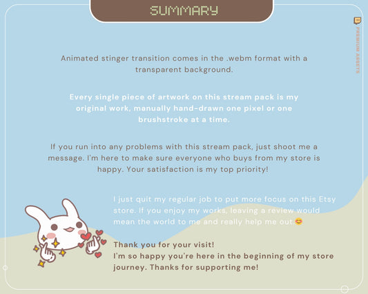 Y2K Party Farm Twitch Stinger Transition: Duck, Cow Animation (Webm)