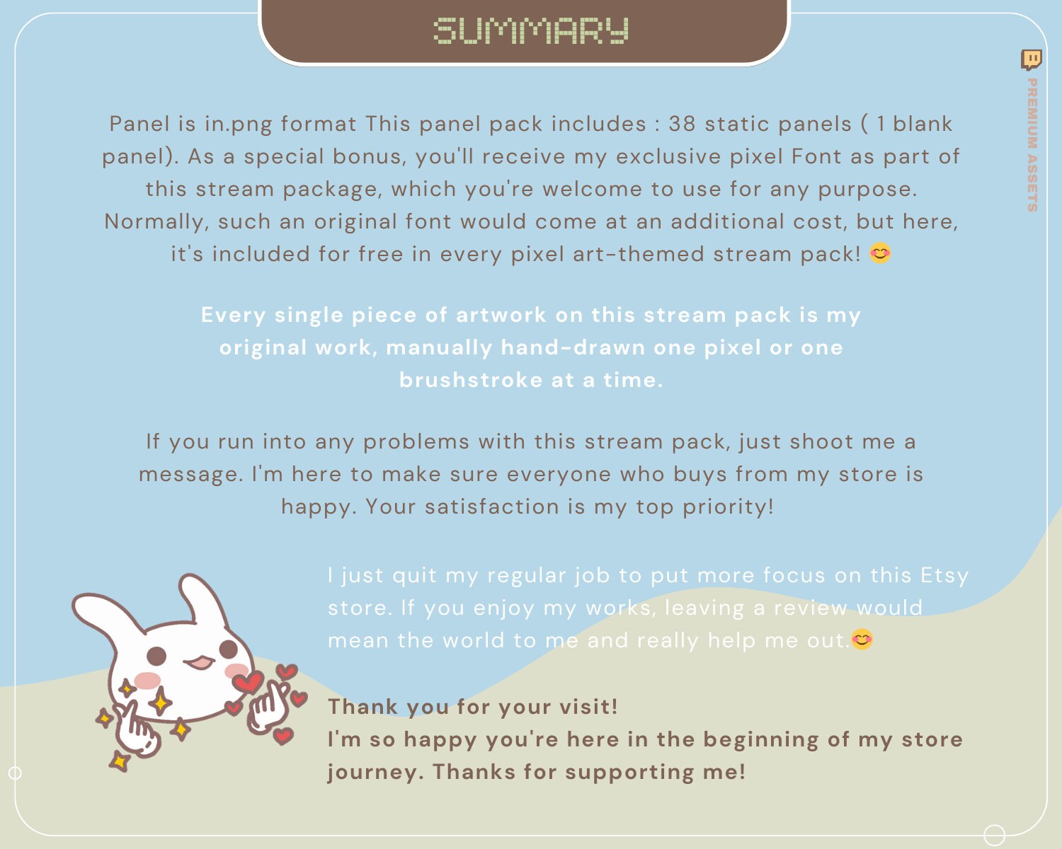 Cute Twitch Stream Panel Farming Game Aesthetic Duck Cow Panels Cute Lofi Cat Stream Pixel Just Chatting Vtubber Streaming Kick Streamer