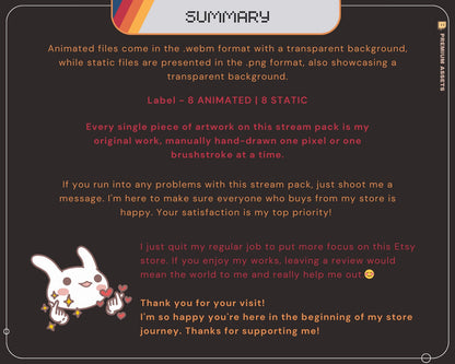 Space Twitch Labels Animated – Galaxy Star Pixel Stream Assets for YouTube & Kick