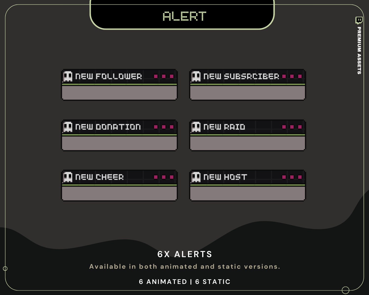 Halloween Ghost Stream Pack: Twitch Y2K Animated Overlay Vtuber Streamer Spooky Kick Youtube Retro