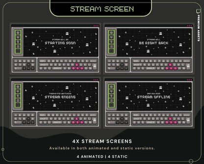 Halloween Ghost Stream Pack: Twitch Y2K Animated Overlay Vtuber Streamer Spooky Kick Youtube Retro