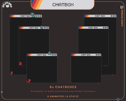 Animated Galaxy Space Chatbox Overlay: Y2K Streamer Chat (Digital Download)