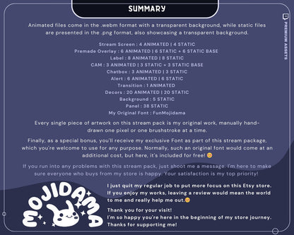 Cat Stream Animation Overlay Kitty Twitch Pack Cute Dark Spooky Animated Full Streaming Package Obs Streamlabs Aesthetic Lofi Vtuber Cozy