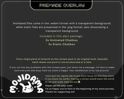 Halloween Ghost Twitch Chatbox Overlay Animation Star Aesthetic Cute Spooky Cat Ghost Skull Animated Chat Stream Overlay Stream Vtubber Kick