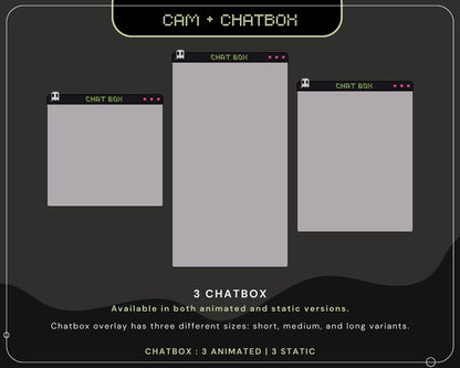Halloween Ghost Twitch Chatbox Overlay Animation Star Aesthetic Cute Spooky Cat Ghost Skull Animated Chat Stream Overlay Stream Vtubber Kick