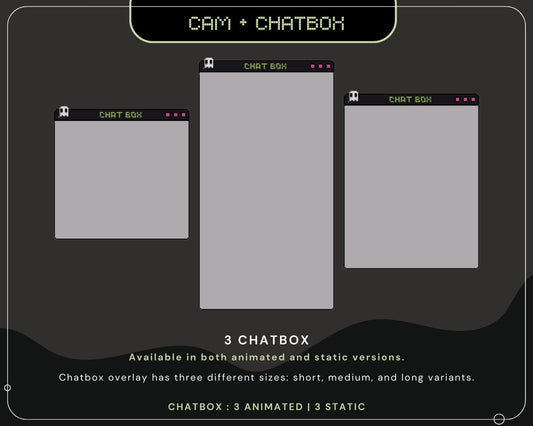 Halloween Ghost Twitch Chatbox Overlay Animation Star Aesthetic Cute Spooky Cat Ghost Skull Animated Chat Stream Overlay Stream Vtubber Kick