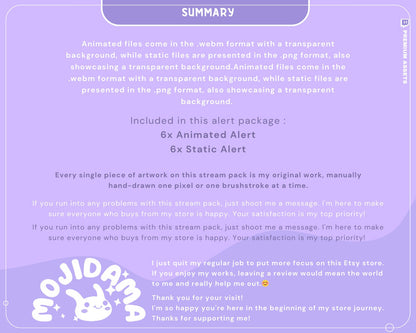 Bunny Boo Animated Twitch Alerts: Spooky Ghost Bunny (Digital Download)