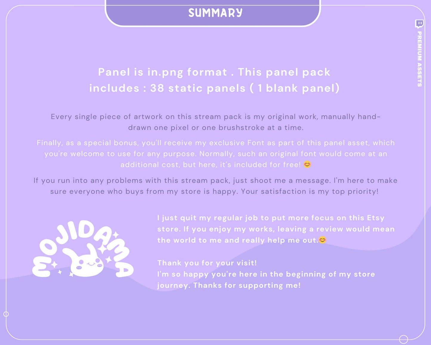 Cute Bunny Twitch Panel Spooky Rabbit Aesthetic Stream Panels Funny Cat Purple Overlay Streaming Streamer Just Chatting Vtuber Kick Youtube