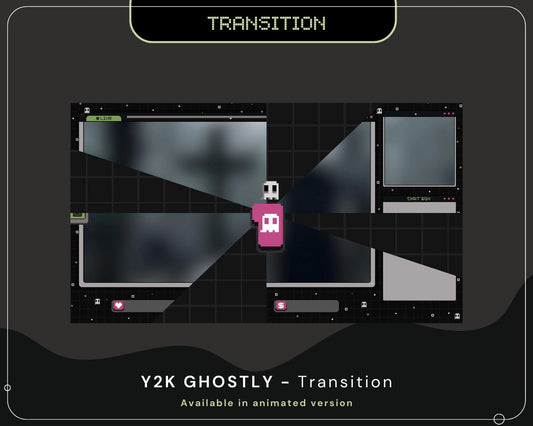 Halloween Ghost Stinger Transition: Y2K Stream Animation (Digital Download)