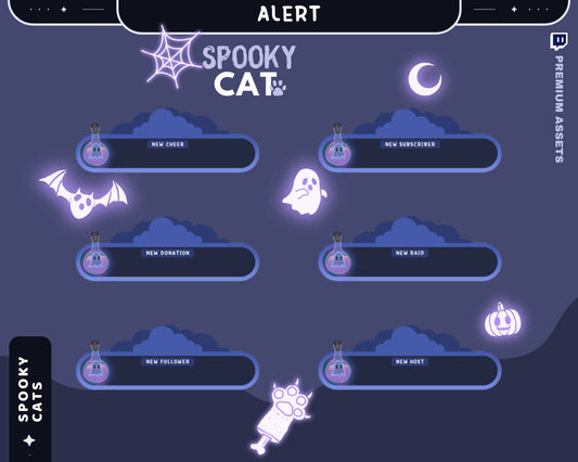 Express yourself in your stream with our animated alerts, designed to keep your viewers engaged and entertained.