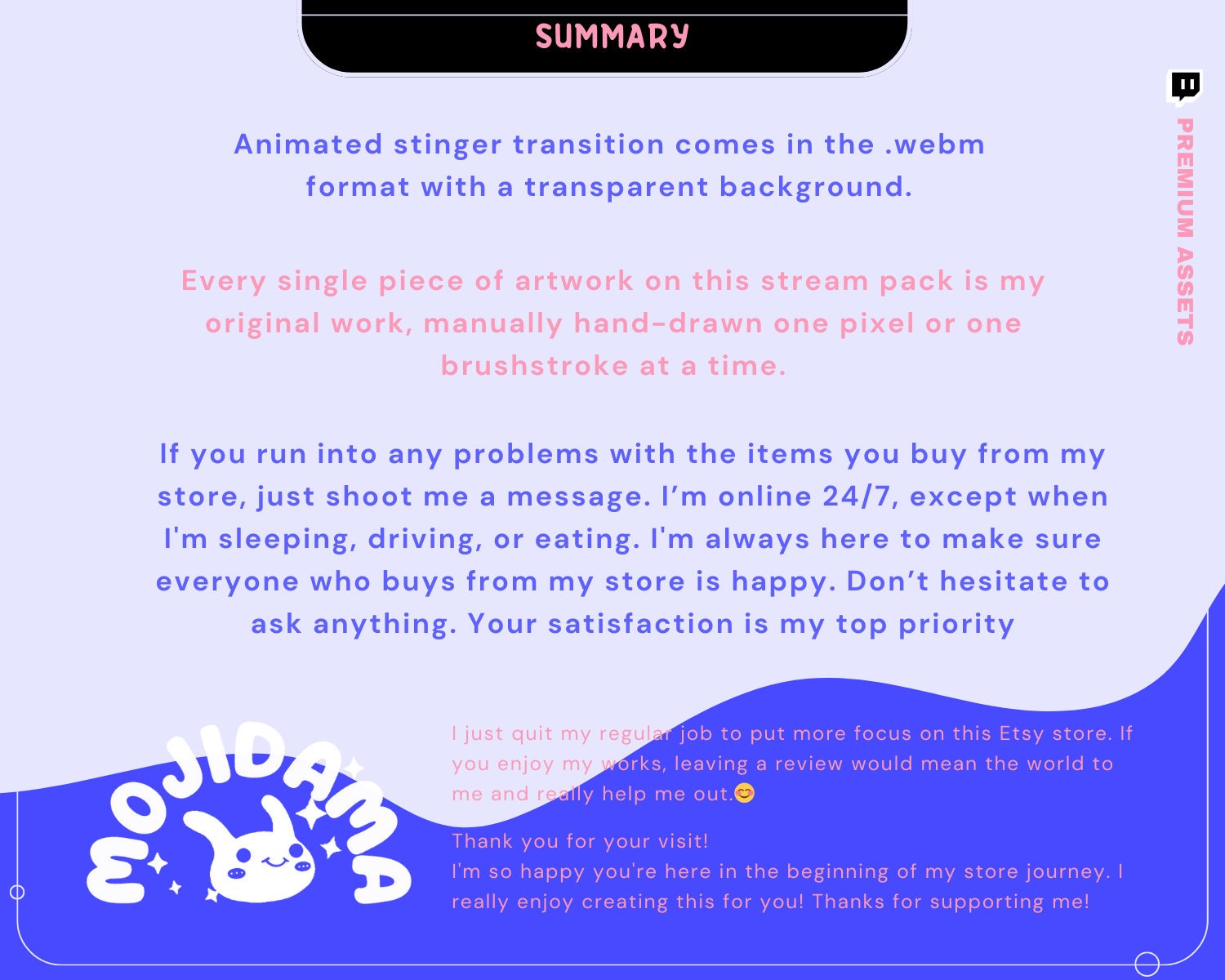 Bunny Twitch Stinger Transition: Animated Stream Overlay (Digital Download)