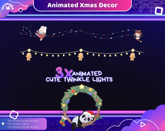 Transform your Twitch stream into a festive spectacle with captivating Christmas overlay animations, adding a touch of holiday magic to your content.