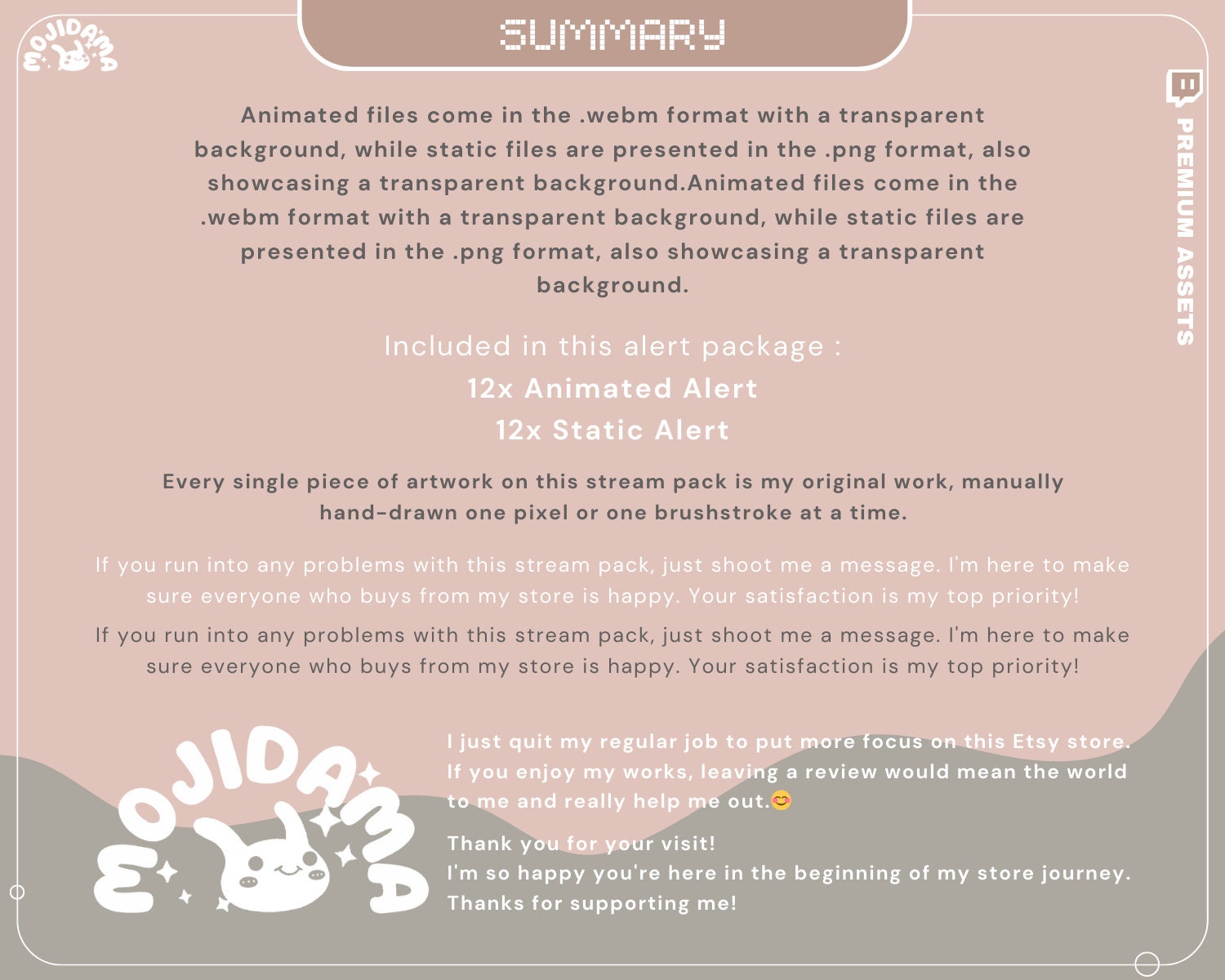 Bear Twitch Stream Alert Overlay Brown Animation Streamlabs Obs Studio Cozy Animated Cute Cat Duck Streaming Kick Youtube Vtuber Chatting