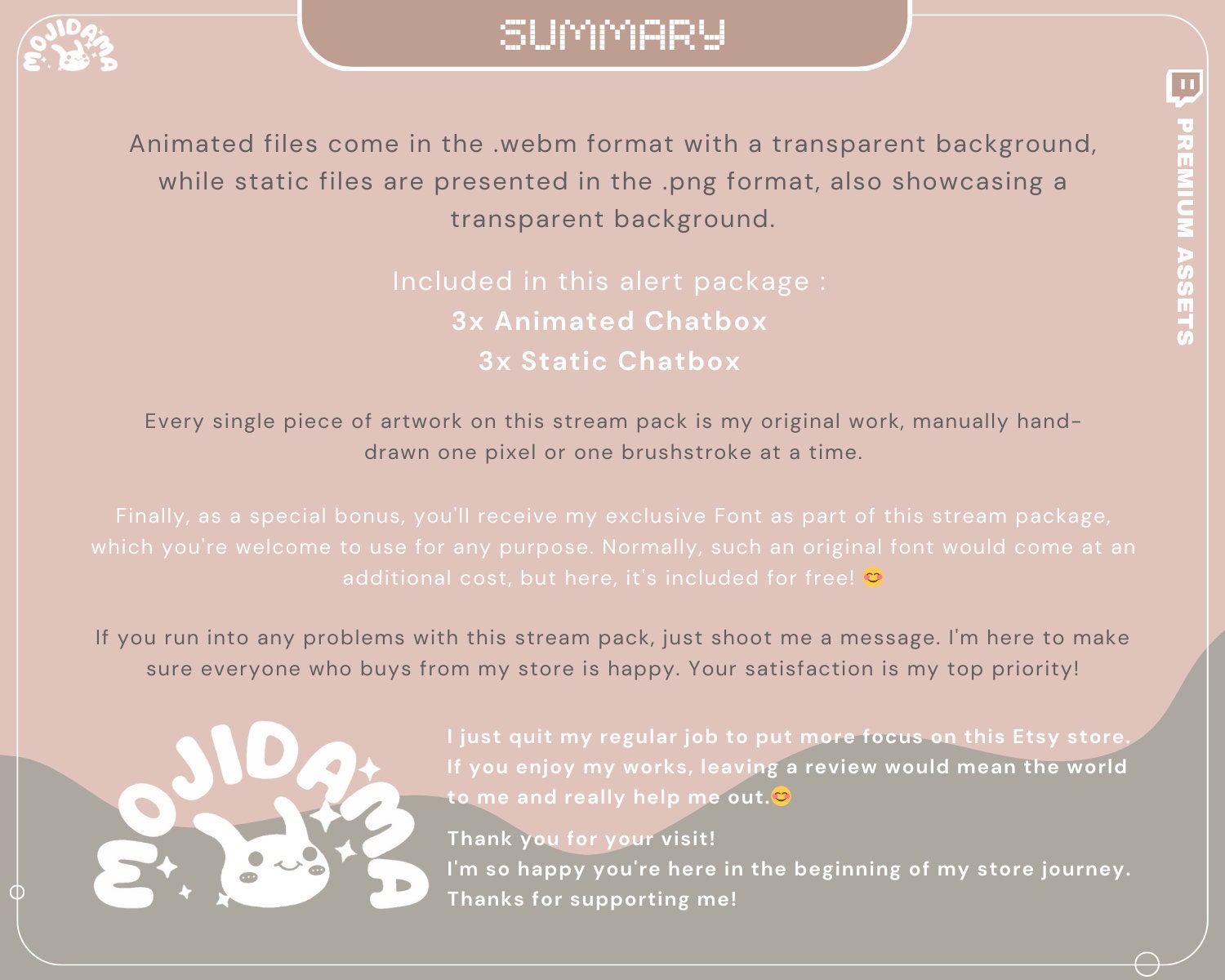 Cute Bear Twitch Chatbox Animation Overlays Animated Chat Obs Streamlabs Studio Stream Lofi Cozy Aesthetic Vtuber Kick Youtube Streaming