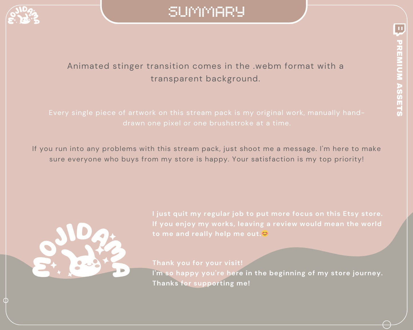 Bear Twitch Stinger Transition Animation: Cute Stream Overlay for OBS & Streamlabs