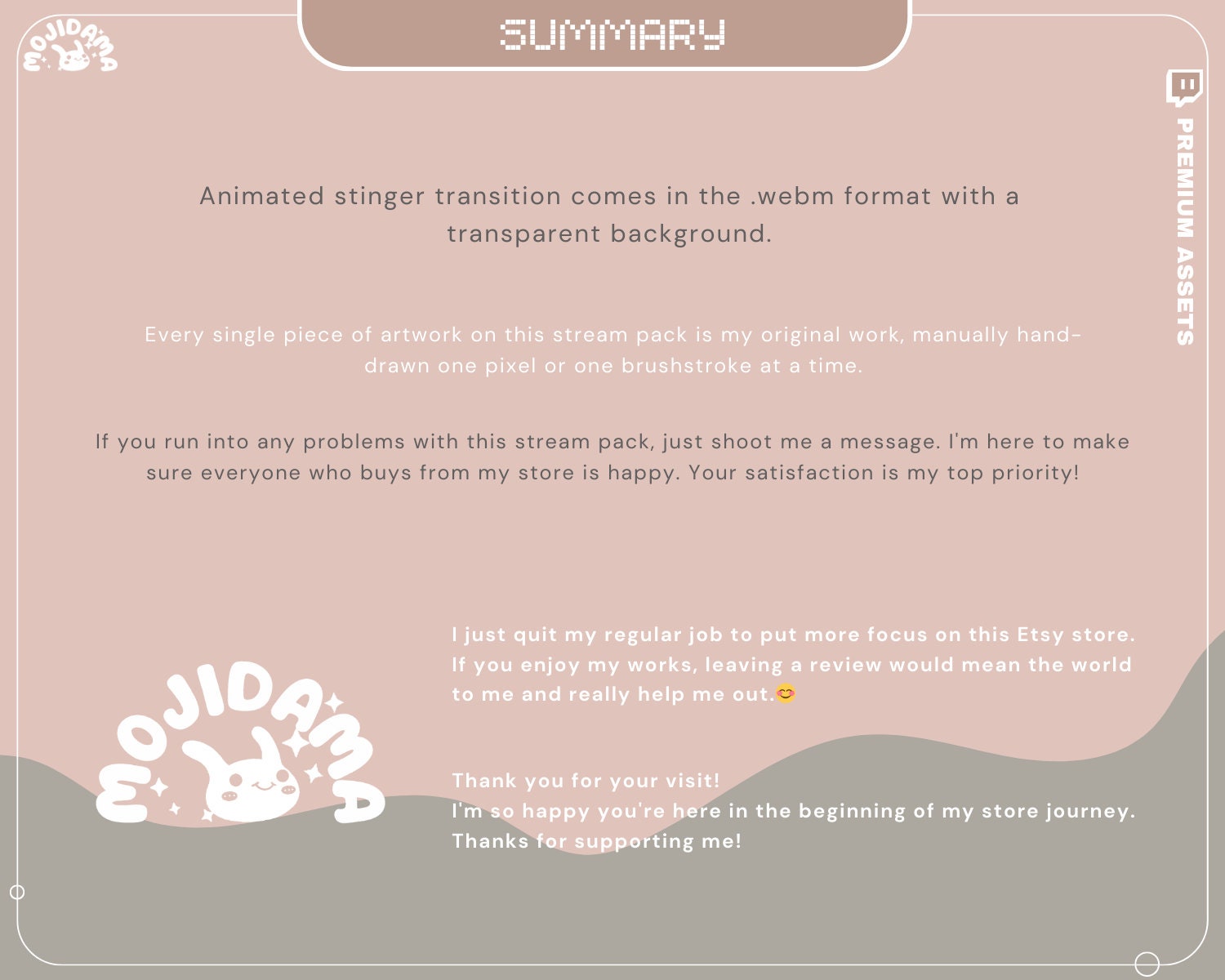 Bear Twitch Stinger Transition Animation: Cute Stream Overlay for OBS & Streamlabs