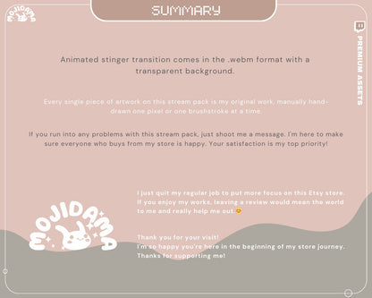 Bear Twitch Stinger Transition Animation: Cute Stream Overlay for OBS & Streamlabs