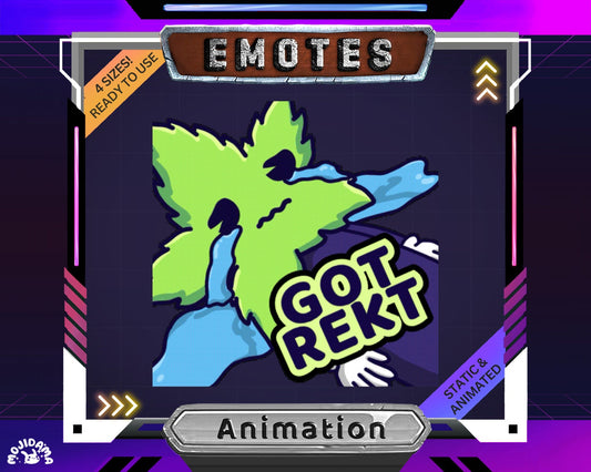 Rekt Emote: Animated Twitch Stream Asset (Digital Download)
