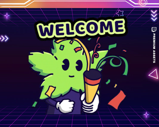 Welcome Emotes Twitch Animation Stream Cute Cat Bunny High Funny Dancing Animal Animated Emote Funny Streaming Youtube Kick Meme Vtuber