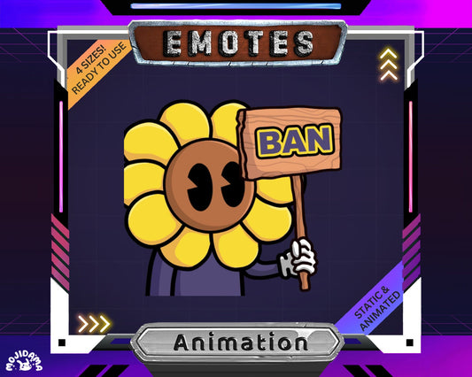 Ban Emotes Stream Animation Twitch Cute Cat Flower Rose Lily High Funny Dancing Animated Emote Funny Streaming Youtube Kick Discord Vtuber