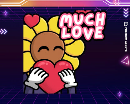 Love Emotes Stream Animation Twitch Flower Cute Cat Rose Lily High Funny Dancing Animated Emote Funny Streaming Youtube Kick Discord Vtuber