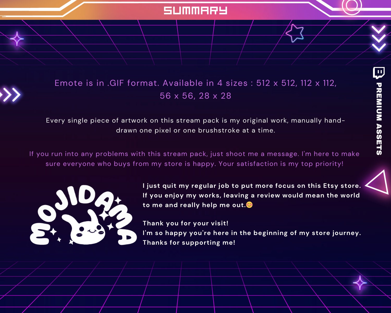 AFK Emotes Stream Animation: Cute Rose Lily Cat Animated Emotes for Twitch, YouTube, Kick & Discord