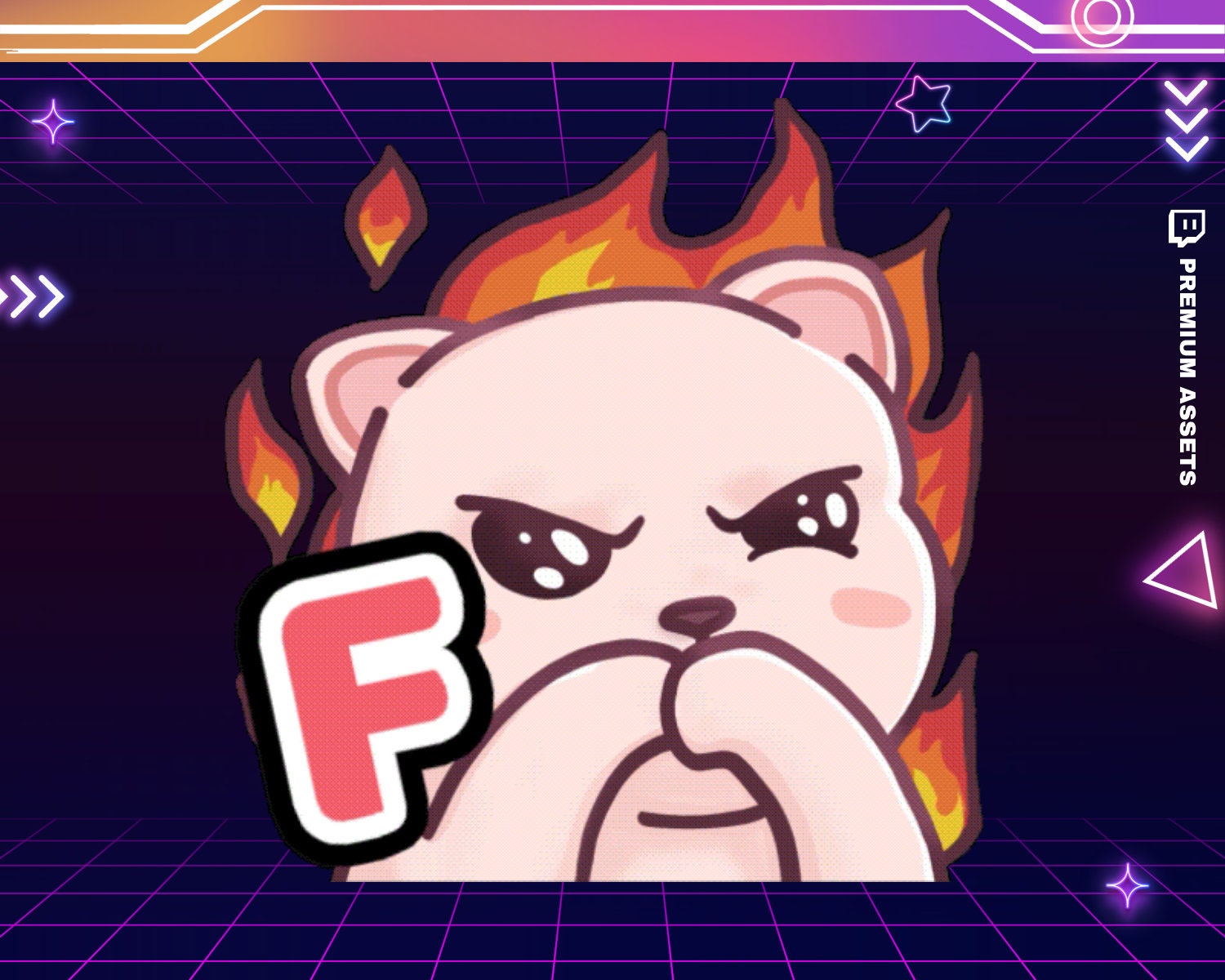 Animated Cat Emotes: Funny Twitch Kitty Emoji (Digital Download)