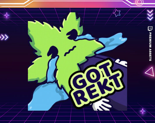 Rekt Emote: Animated Twitch Stream Asset (Digital Download)