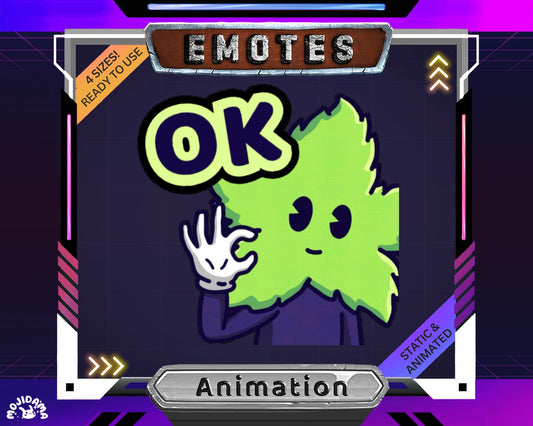 Animated Leaf Emotes: Green Stream Animation for Twitch, YouTube, Discord