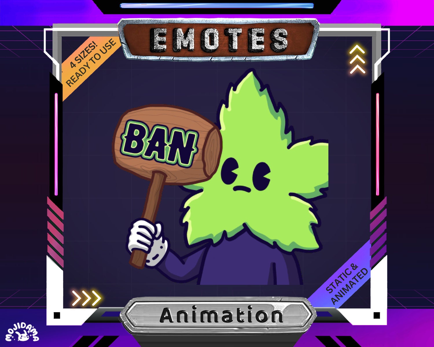 Ban Emotes Twitch Animation Stream Cute Cat Bunny High Funny Dancing Animal Animated Emote Funny Streaming Youtube Kick Discord Meme Vtuber