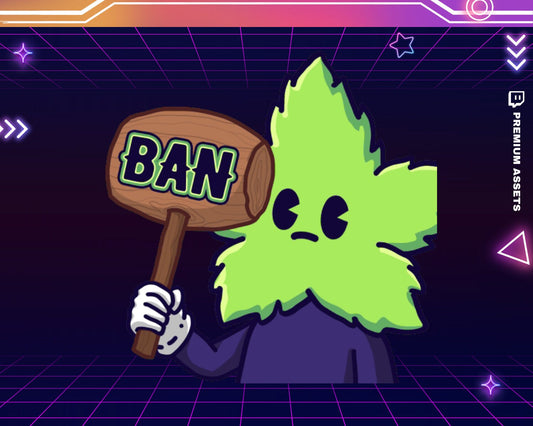 Ban Emotes Twitch Animation Stream Cute Cat Bunny High Funny Dancing Animal Animated Emote Funny Streaming Youtube Kick Discord Meme Vtuber