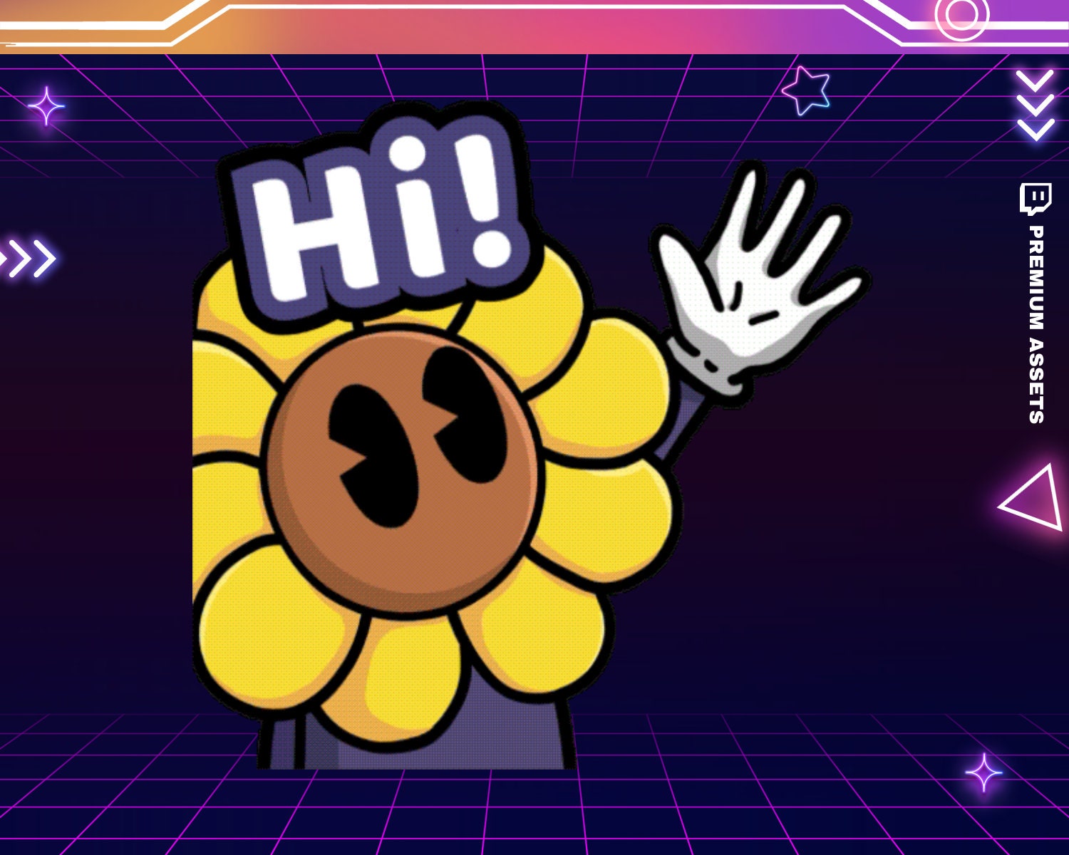 Flower Emotes Stream Animation: Cute Rose Lily Cat Animated Emotes for Twitch, YouTube, Kick & Discord