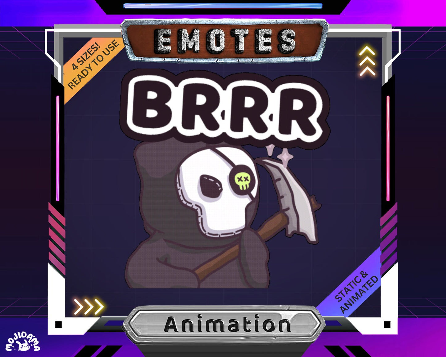 Brrr Ghost Animated Emote: Spooky Stream Asset (Digital Download)