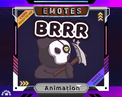 Brrr Ghost Animated Emote: Spooky Stream Asset (Digital Download)
