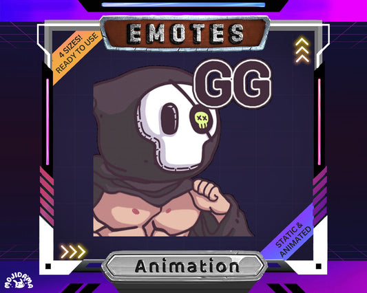 Funny Ghost Animated Emote: Spooky Chibi For Livestream Twitch Kick Youtube Discord