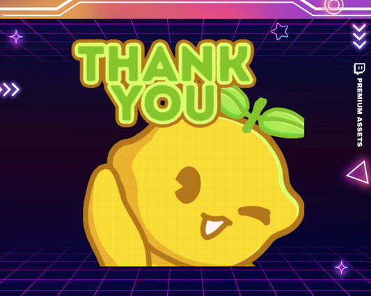 Animated Lemon Cat Twitch Emotes: Funny Streaming Graphics (Digital Download .ZIP File)