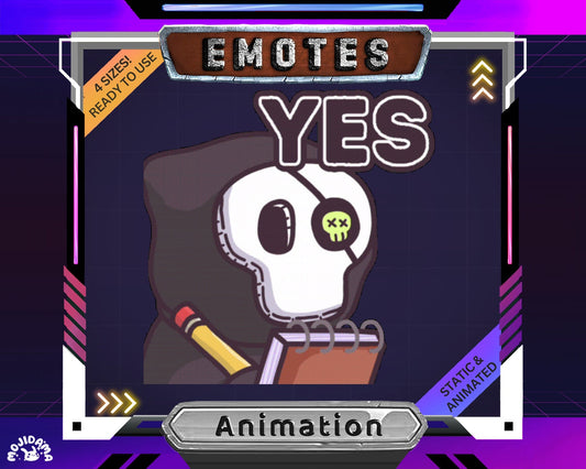 Yes Twitch Emote: Animated Dancing Ghost (Digital Download)
